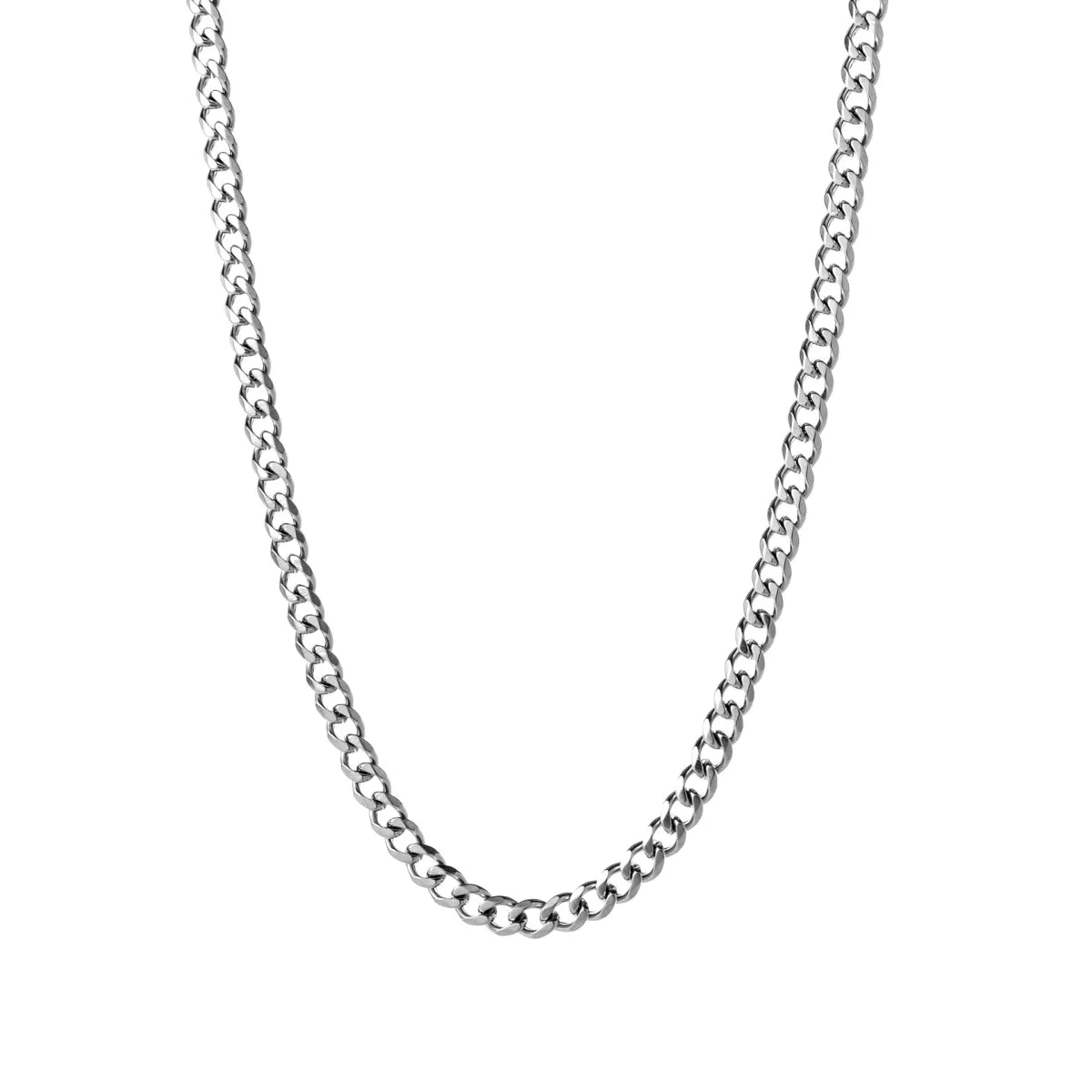 Six-Sided Titanium Steel Cuban Chain Necklace