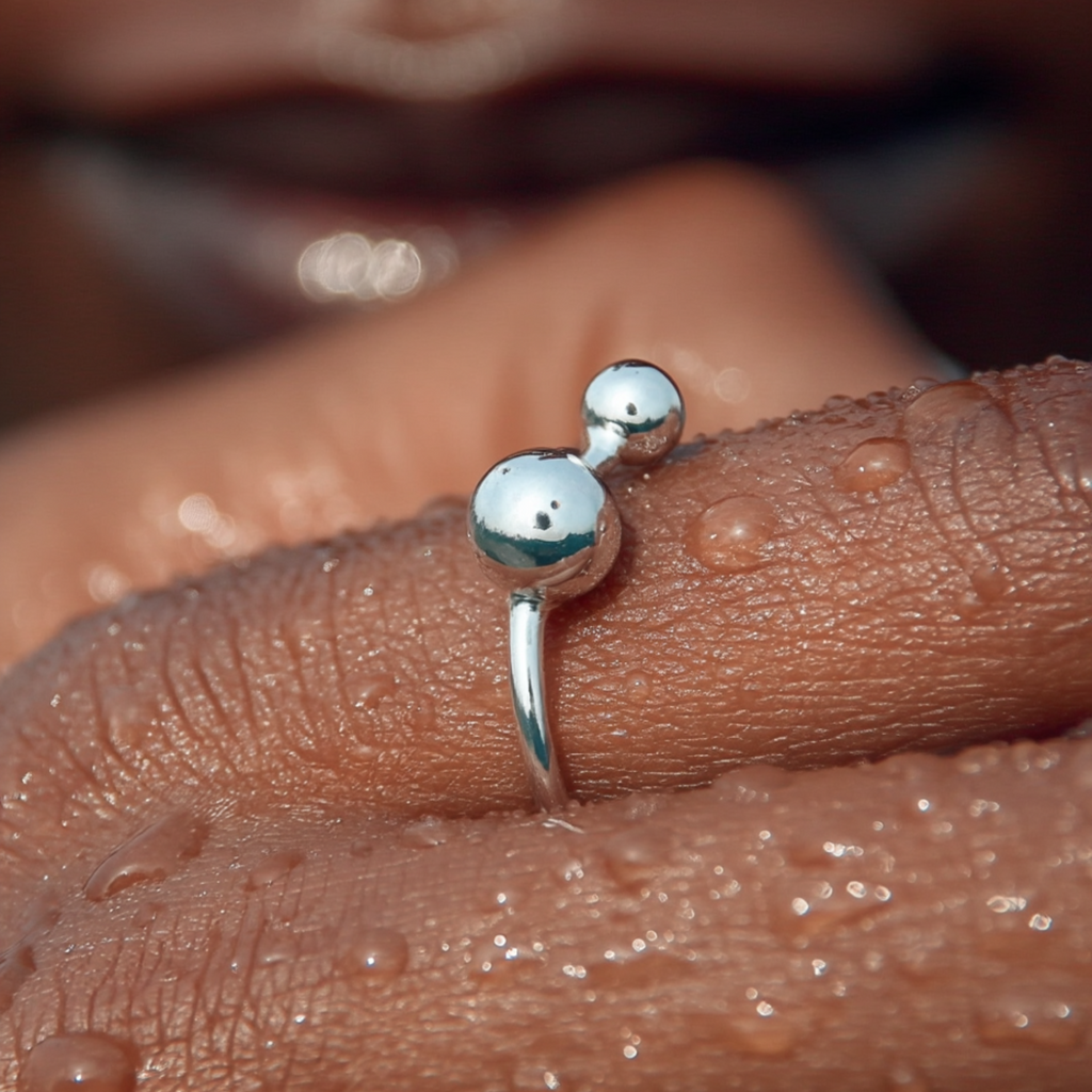 The Silver Globes Ring