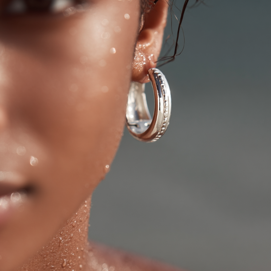 The Velvet Shine Hoop Earrings